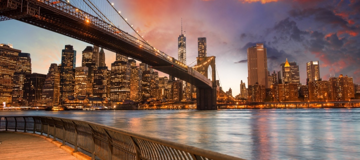 Sfondi NYC - Brooklyn Bridge 720x320