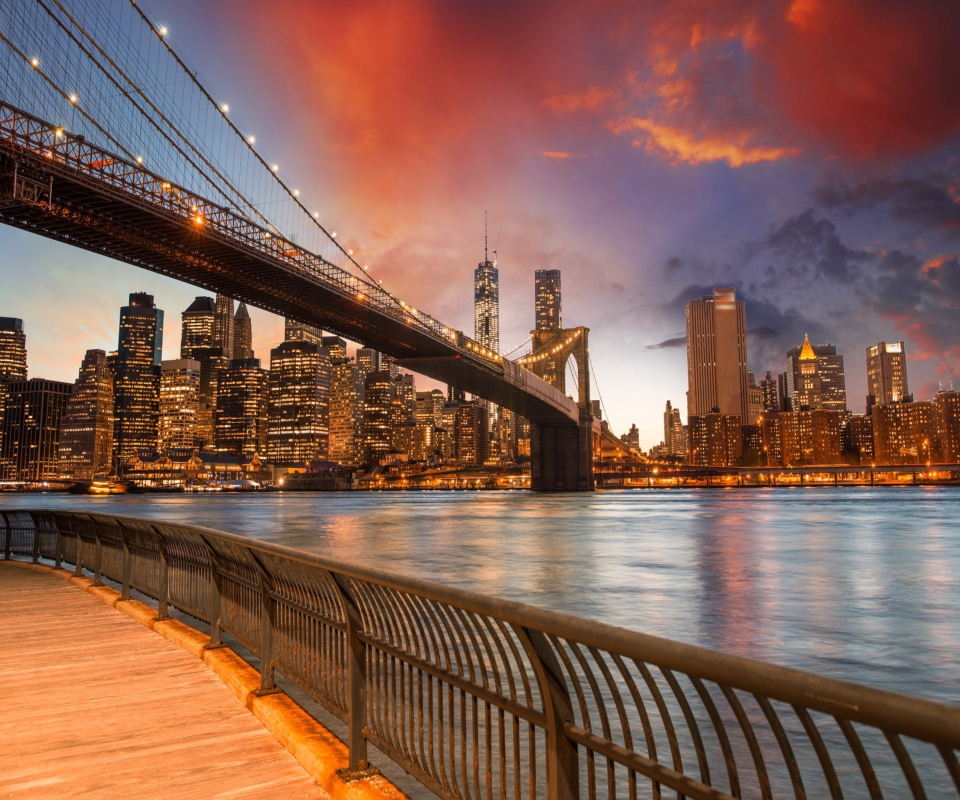 NYC - Brooklyn Bridge wallpaper 960x800