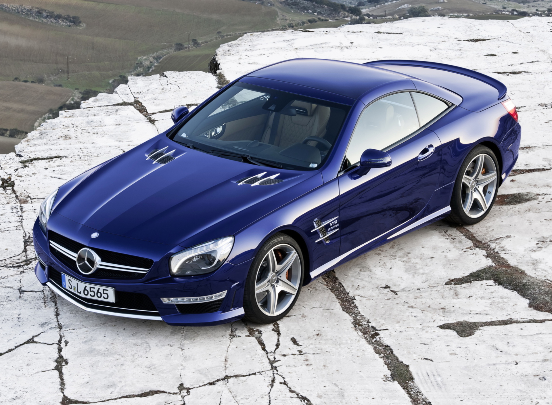 Обои Mercedes SL 65 AMG V12 Biturbo 1920x1408