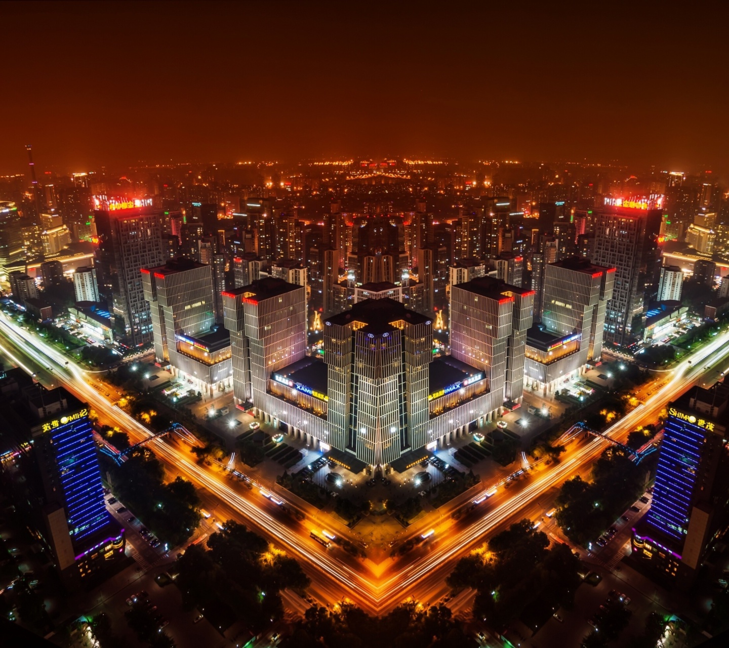 Beijing Panorama In China wallpaper 1440x1280