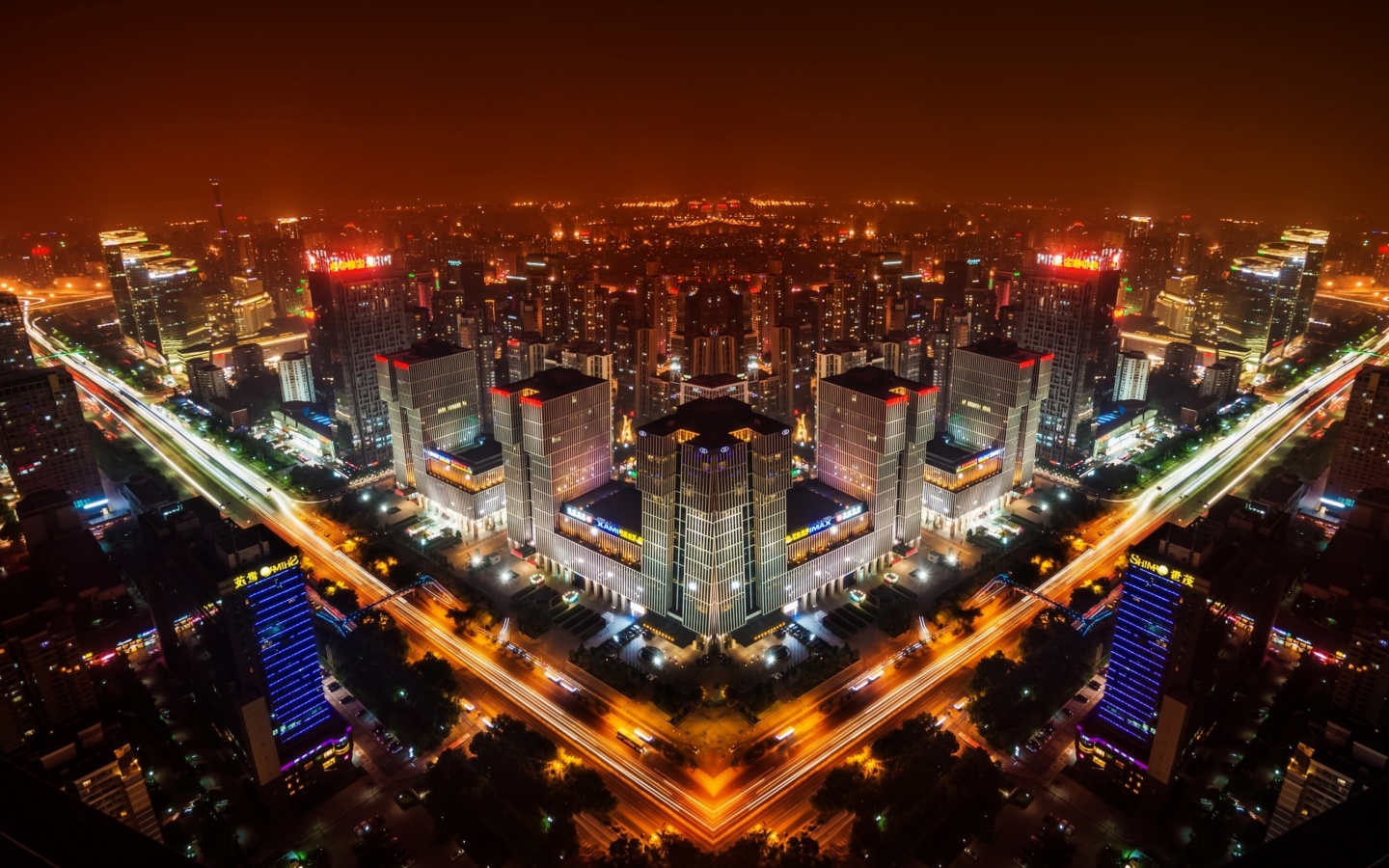 Beijing Panorama In China wallpaper 1440x900