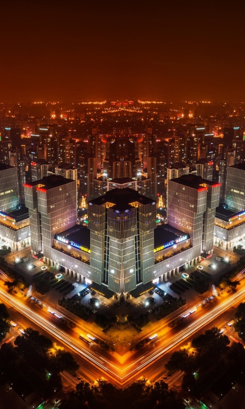 Beijing Panorama In China wallpaper 480x800