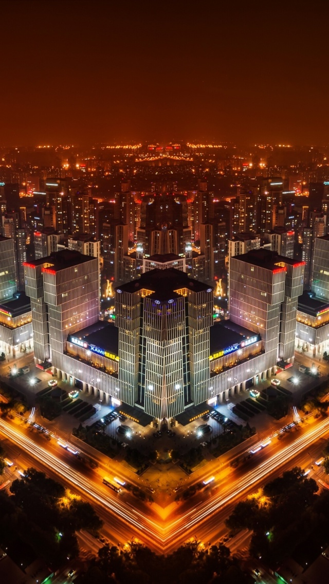 Das Beijing Panorama In China Wallpaper 640x1136