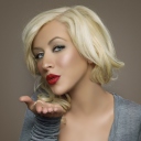Fondo de pantalla Christina Aguilera Kiss 128x128