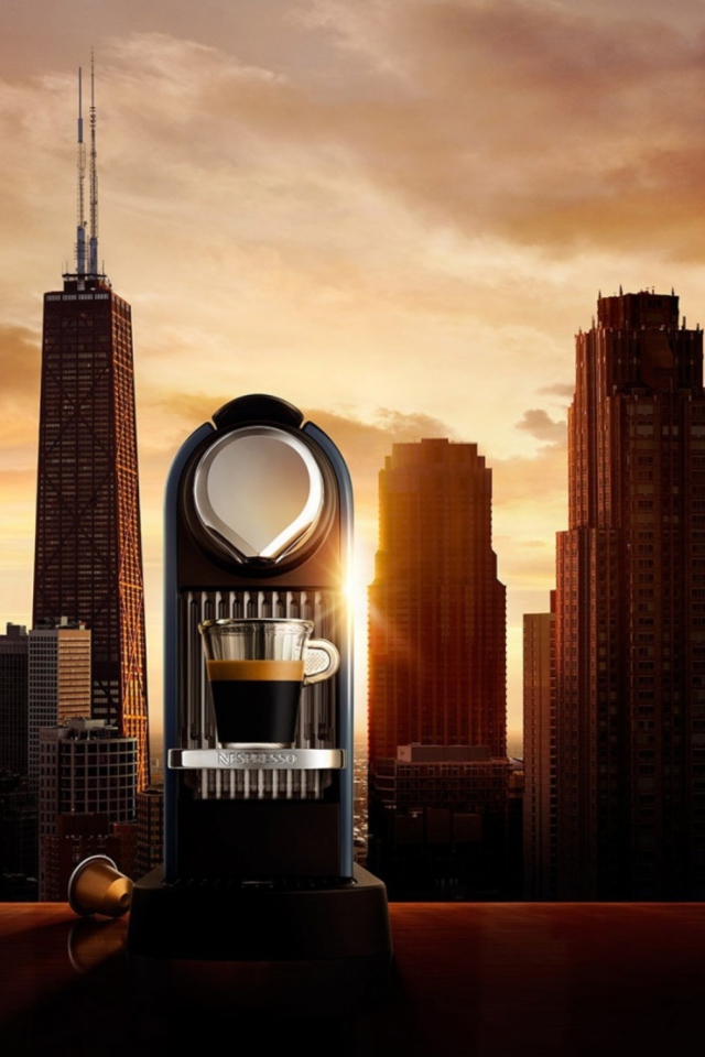 Screenshot №1 pro téma Nespresso Morning Coffee In Chicago 640x960