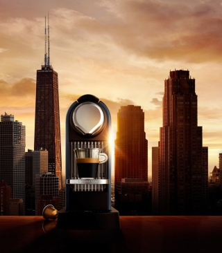 Kostenloses Nespresso Morning Coffee In Chicago Wallpaper für HTC MAX 4G