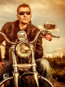 Motorcycle Driver wallpaper 132x176