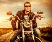 Motorcycle Driver wallpaper 176x144