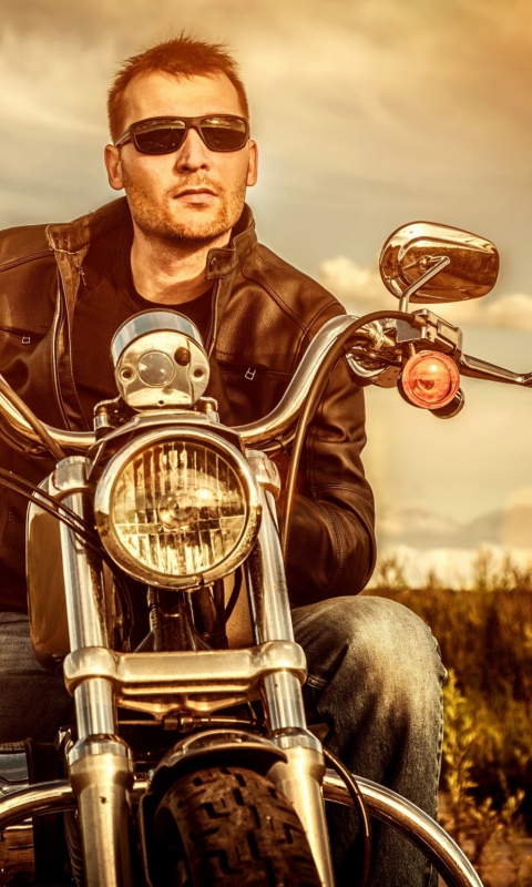 Motorcycle Driver wallpaper 480x800