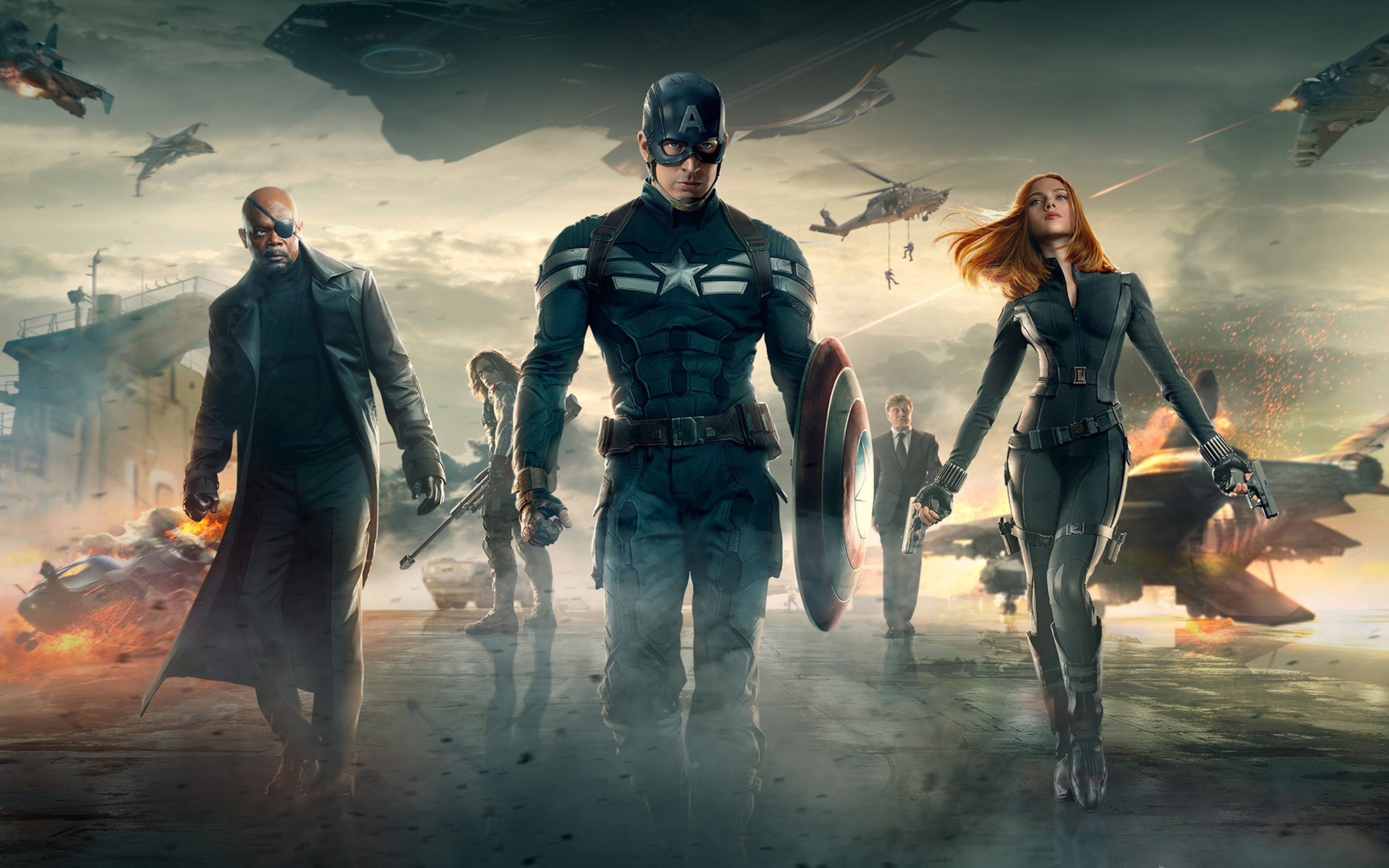 Fondo de pantalla Captain America The Winter Soldier Movie 2560x1600