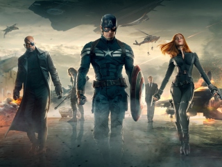 Sfondi Captain America The Winter Soldier Movie 320x240