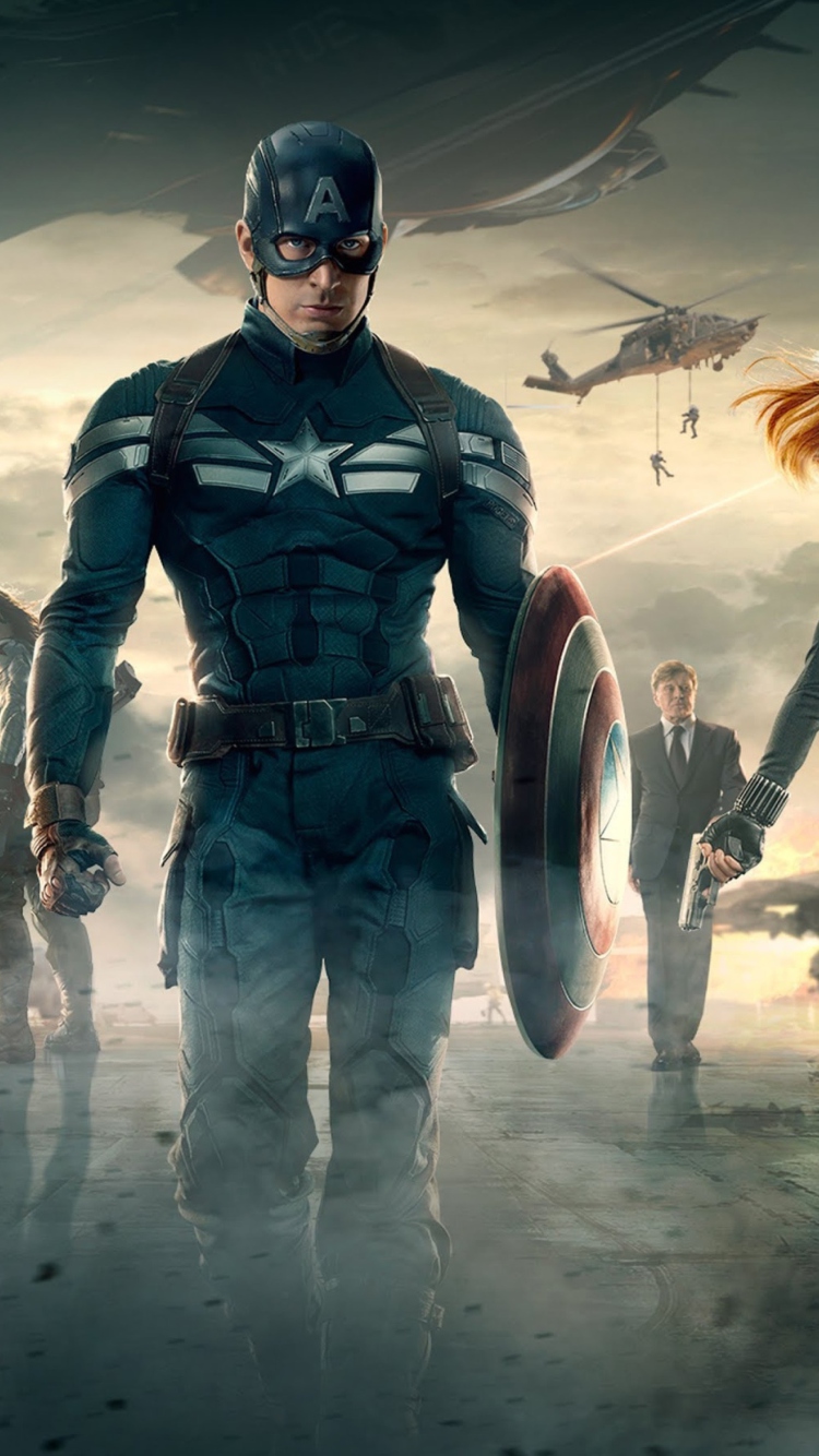 Das Captain America The Winter Soldier Movie Wallpaper 750x1334
