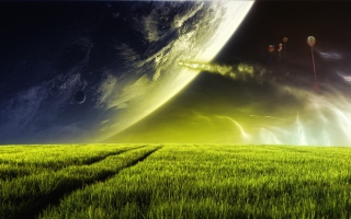 Alien Planet Background for Android, iPhone and iPad