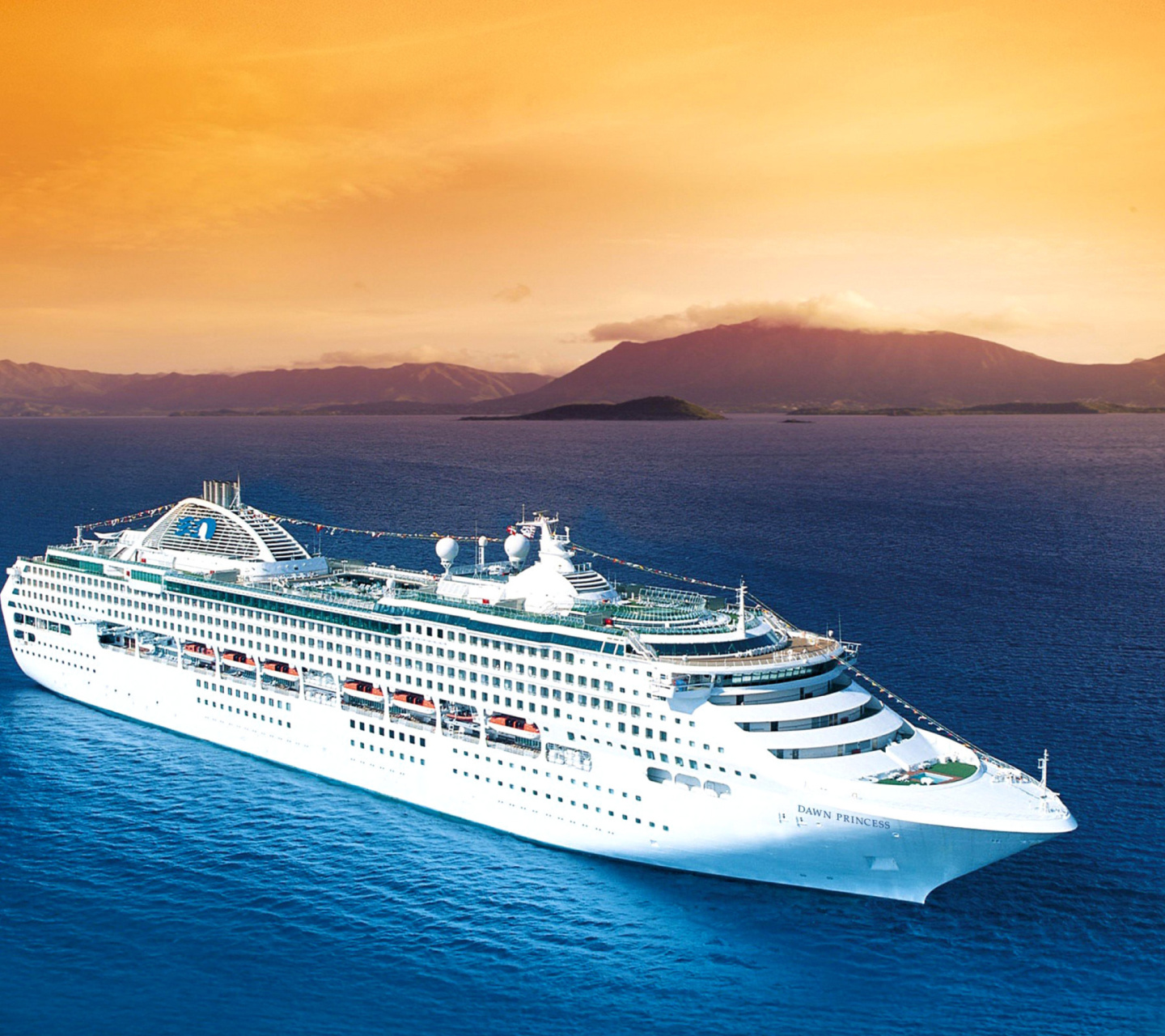 Dawn Princess in South Pacific wallpaper 1440x1280