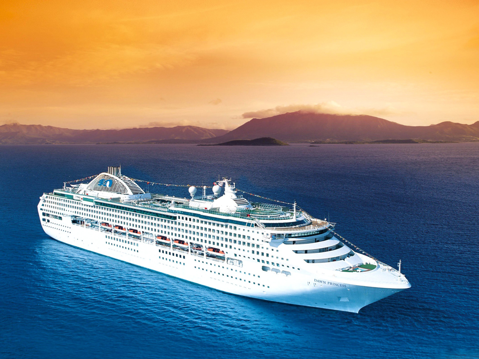 Dawn Princess in South Pacific wallpaper 1600x1200