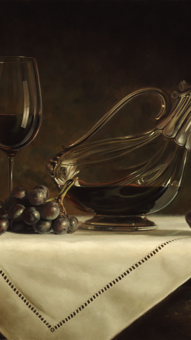 Still life grapes and wine screenshot #1 750x1334