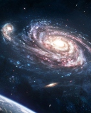 Nebula And Planets screenshot #1 128x160