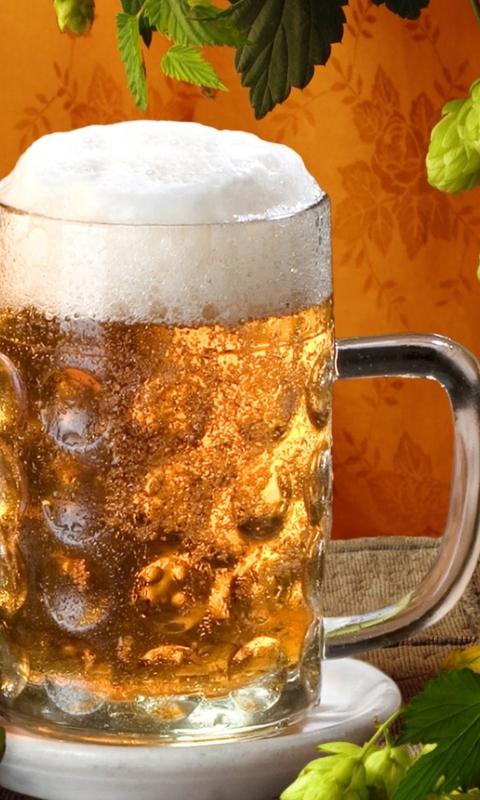 Cold Czech Beer wallpaper 480x800