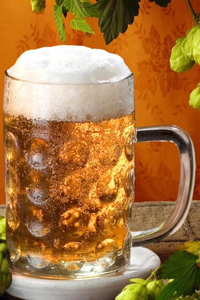 Cold Czech Beer wallpaper 640x960