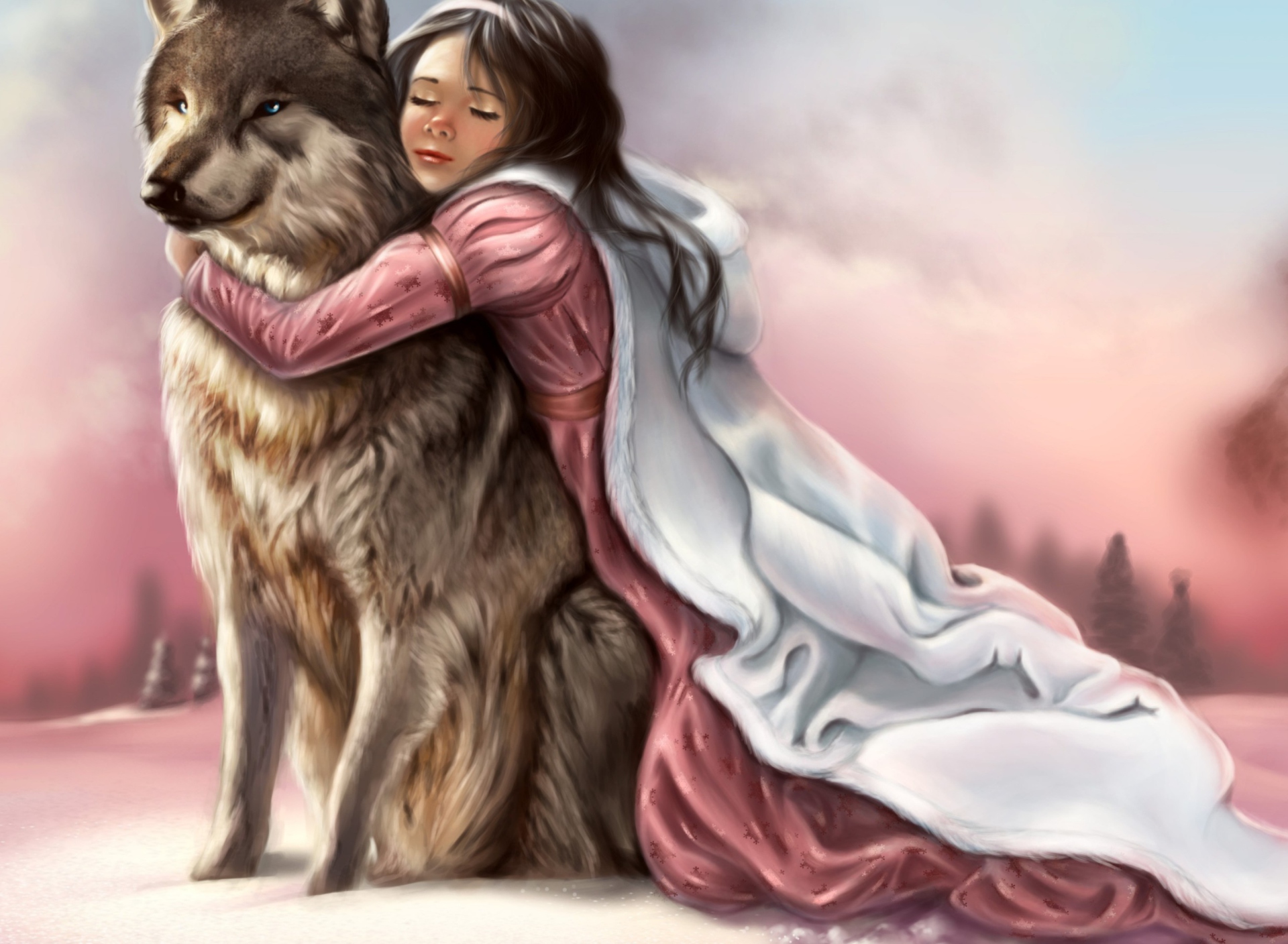 Sfondi Princess And Wolf 1920x1408