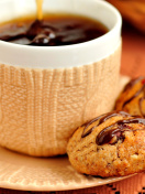 Screenshot №1 pro téma Dessert cookies with coffee 132x176