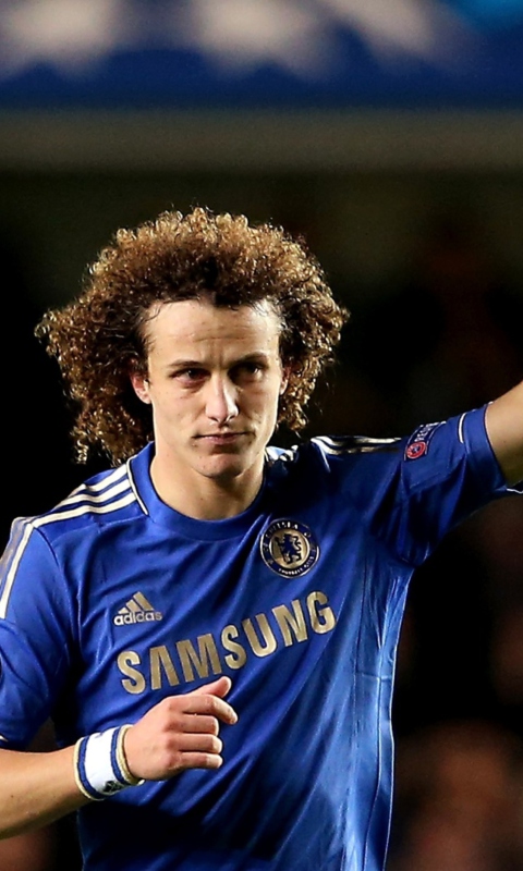Обои David Luiz - Chelsea 480x800