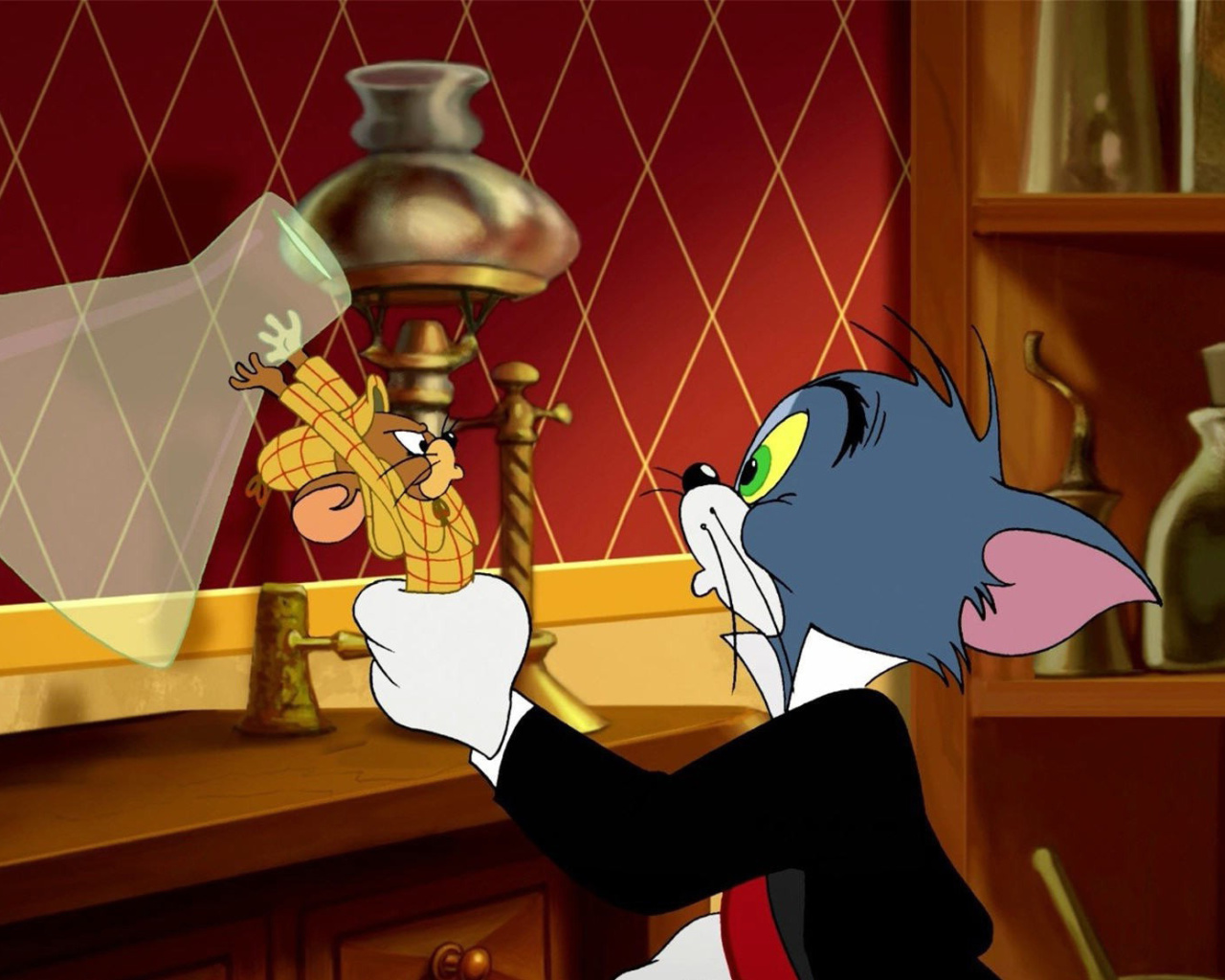 Обои Tom and Jerry, 33 Episode, The Invisible Mouse 1280x1024
