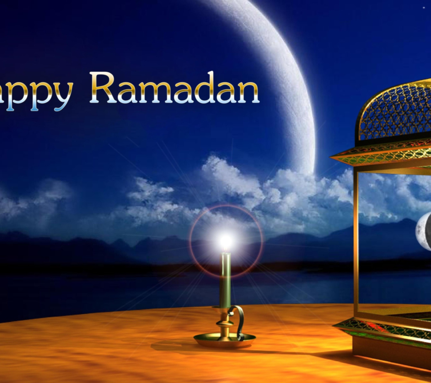 Das Happy Ramadan Wallpaper 1440x1280