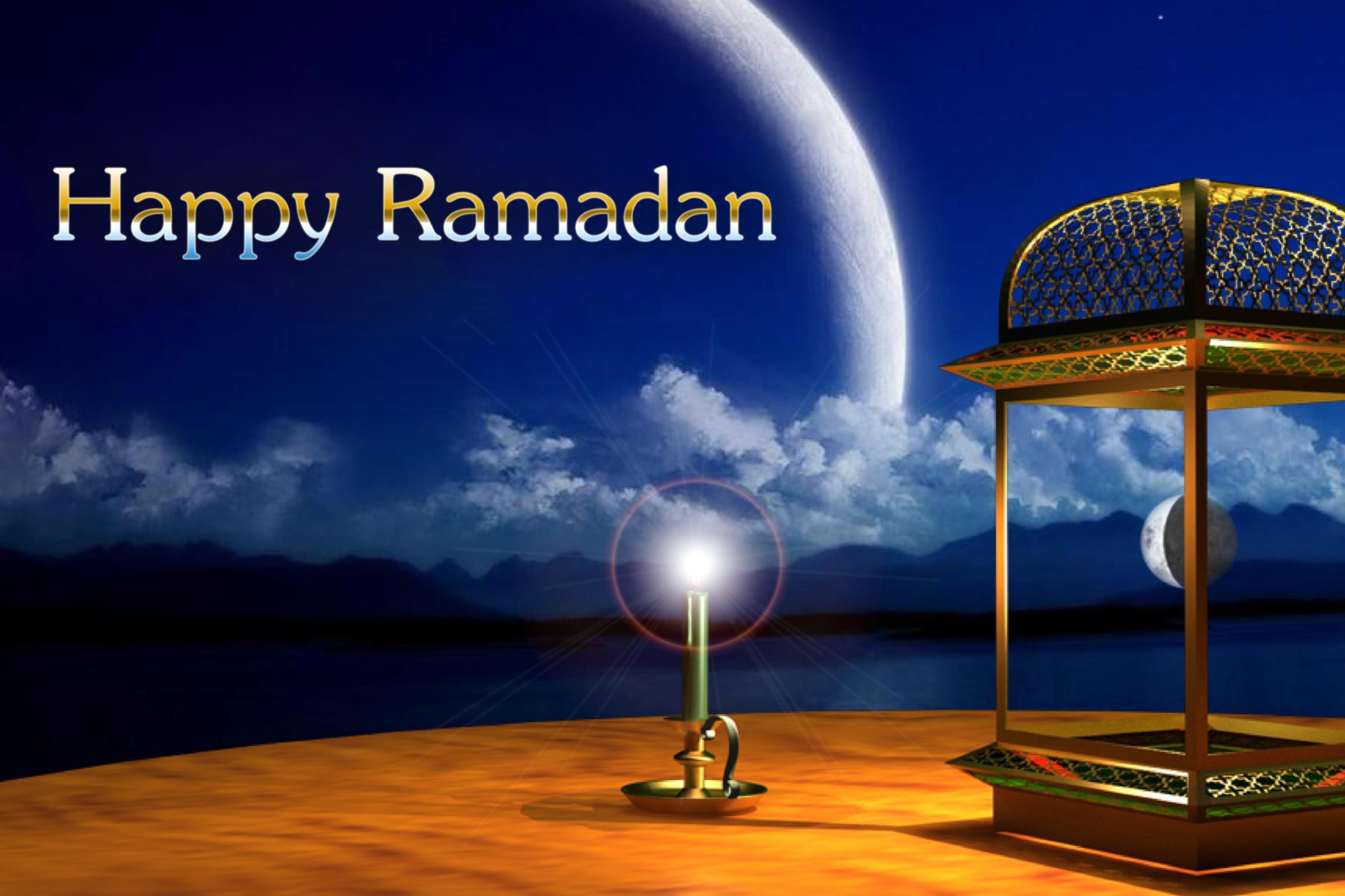 Das Happy Ramadan Wallpaper 2880x1920