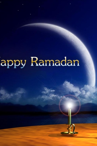 Fondo de pantalla Happy Ramadan 320x480