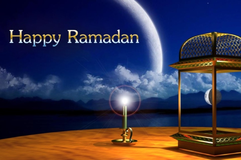 Das Happy Ramadan Wallpaper 480x320