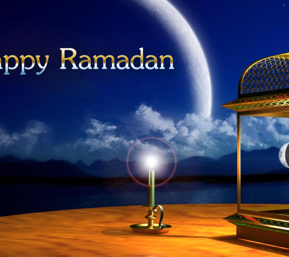 Das Happy Ramadan Wallpaper 960x854