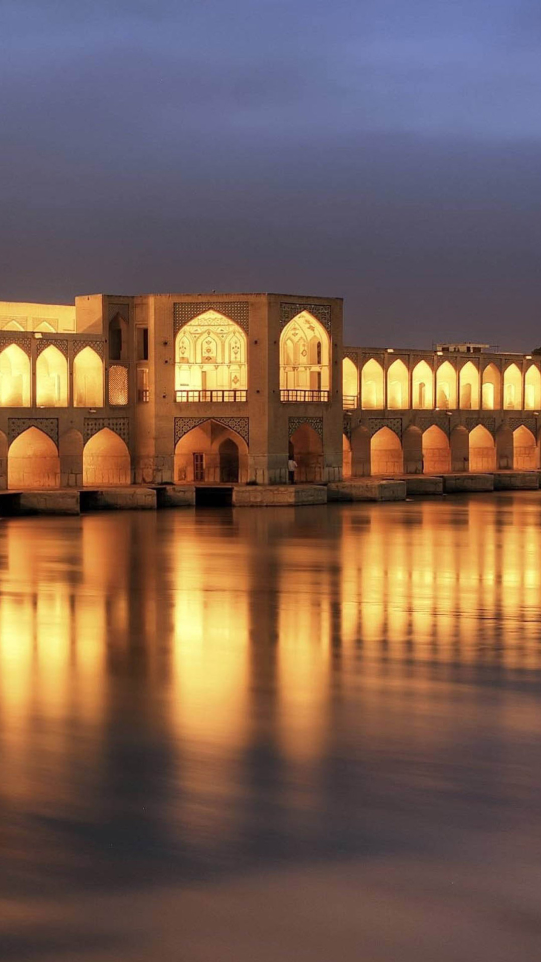 Sfondi Khaju Bridge - Iran 1080x1920