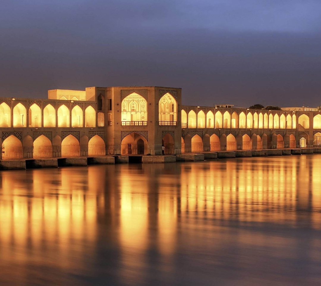 Das Khaju Bridge - Iran Wallpaper 1080x960