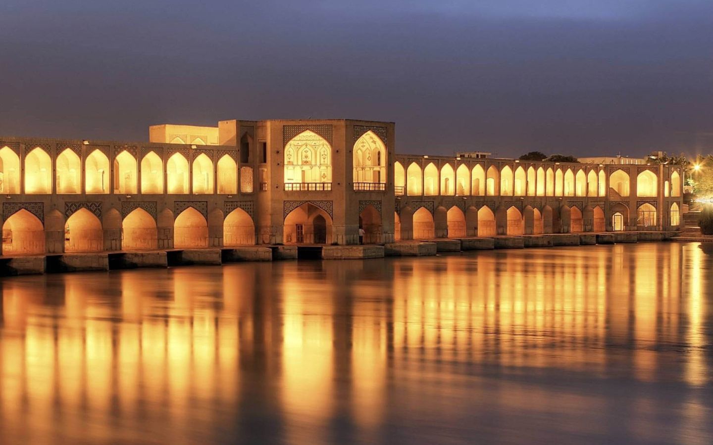 Fondo de pantalla Khaju Bridge - Iran 1440x900