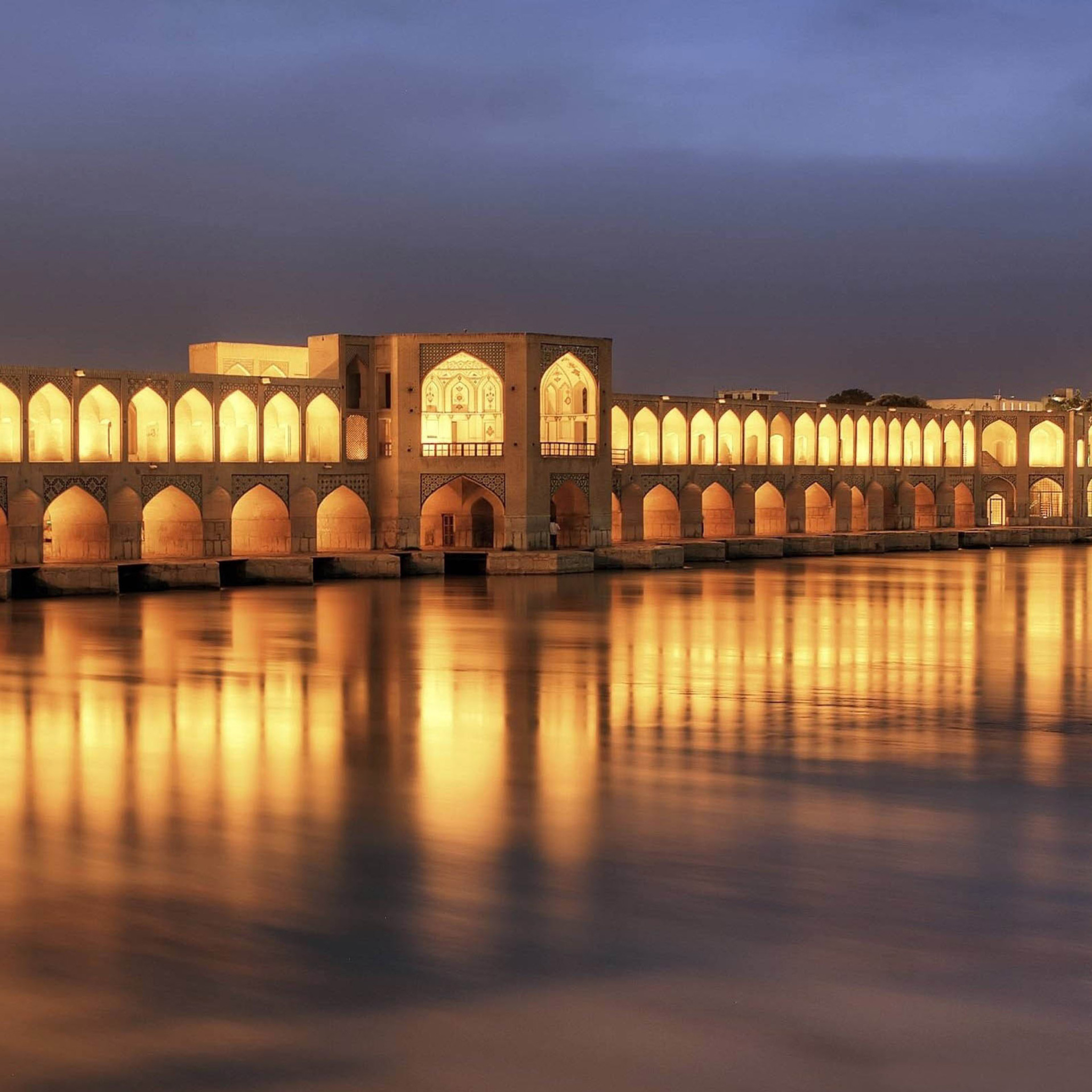 Sfondi Khaju Bridge - Iran 2048x2048