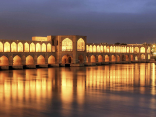 Das Khaju Bridge - Iran Wallpaper 320x240