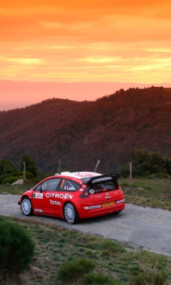 Das Citroen C4 WRC Wallpaper 240x400