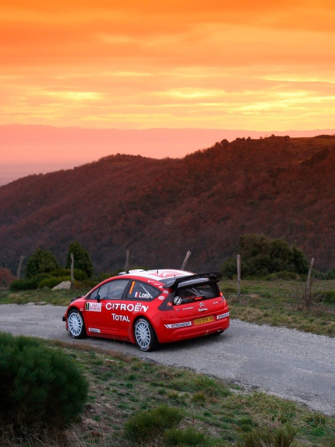 Citroen C4 WRC wallpaper 480x640