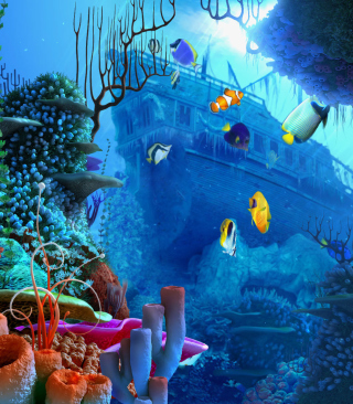Kostenloses Aquarium Coral Wallpaper für 240x320