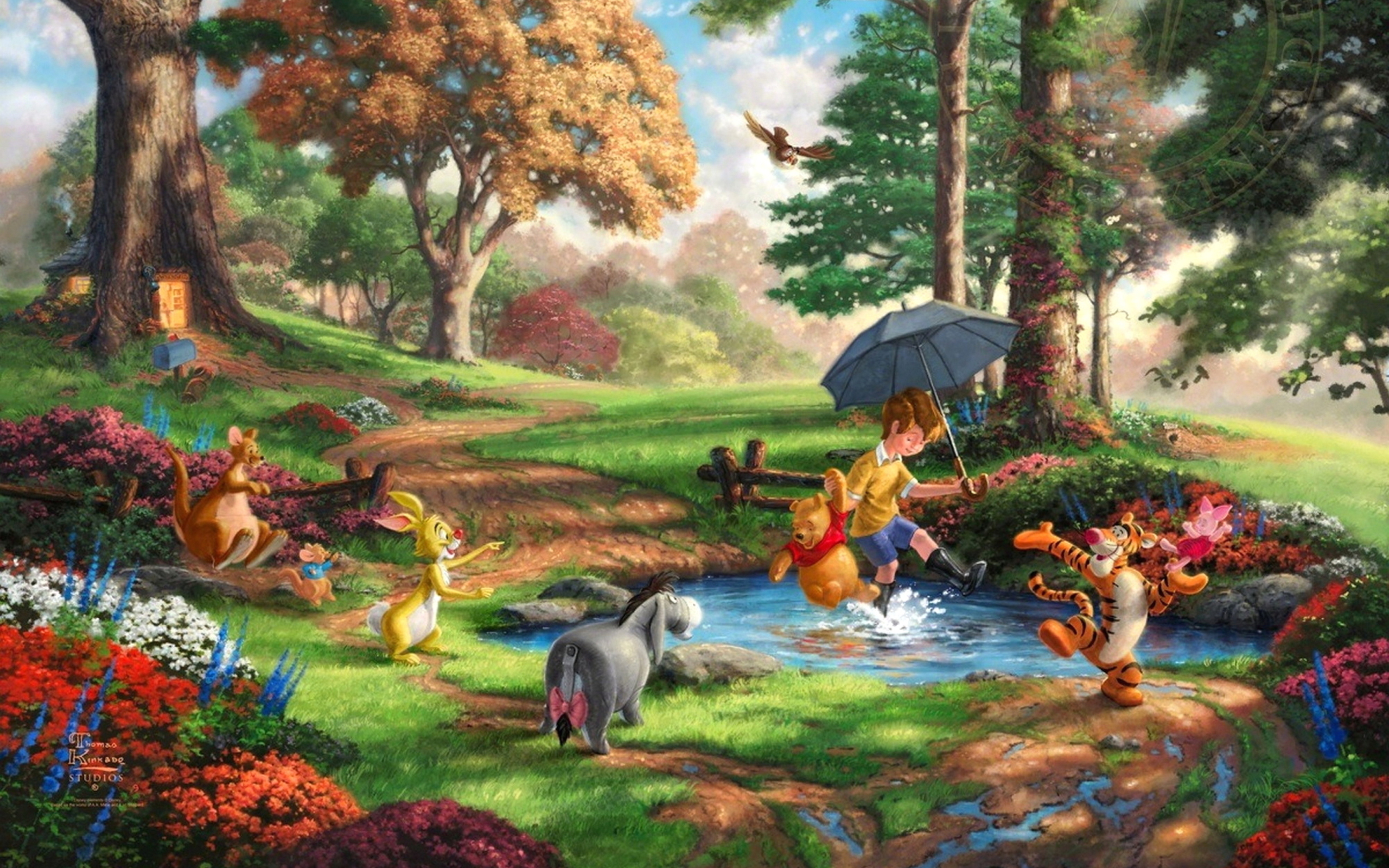 Обои Winnie The Pooh And Friends 2560x1600