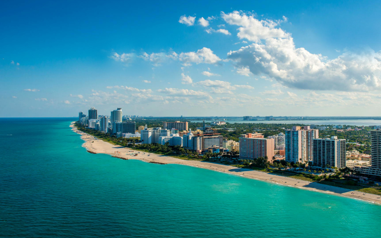 Das South Beach in Miami Wallpaper 1280x800