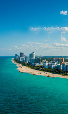 Das South Beach in Miami Wallpaper 240x400