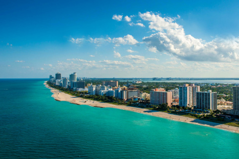 Das South Beach in Miami Wallpaper 480x320