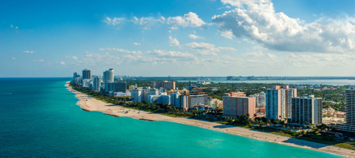 Fondo de pantalla South Beach in Miami 720x320