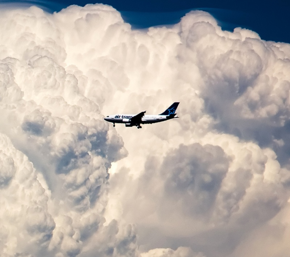 Plane In The Clouds wallpaper 960x854