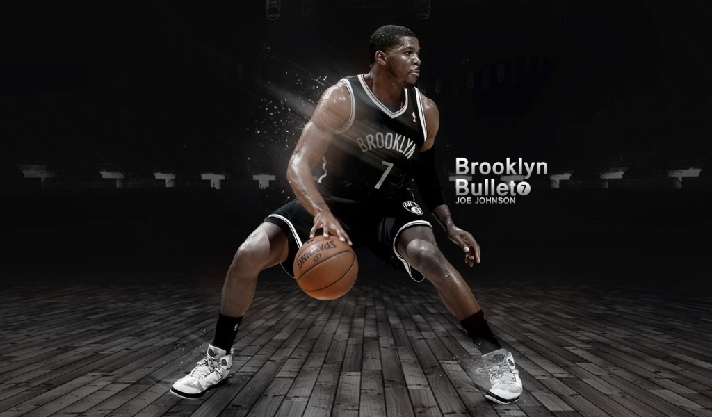 Joe Johnson from Brooklyn Nets NBA wallpaper 1024x600