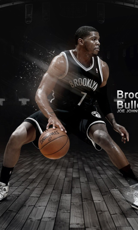Fondo de pantalla Joe Johnson from Brooklyn Nets NBA 480x800