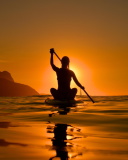 Sunset Surfer wallpaper 128x160