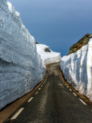 Fondo de pantalla Road in Glacier 132x176